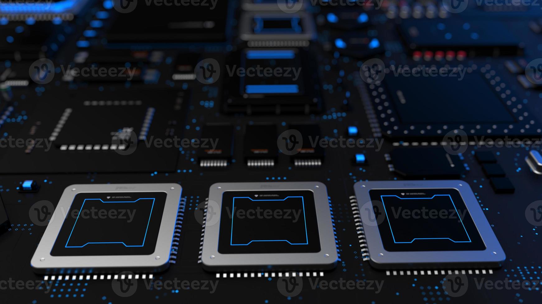 components of computing power on a chip . the concept of next-generation computer technology photo