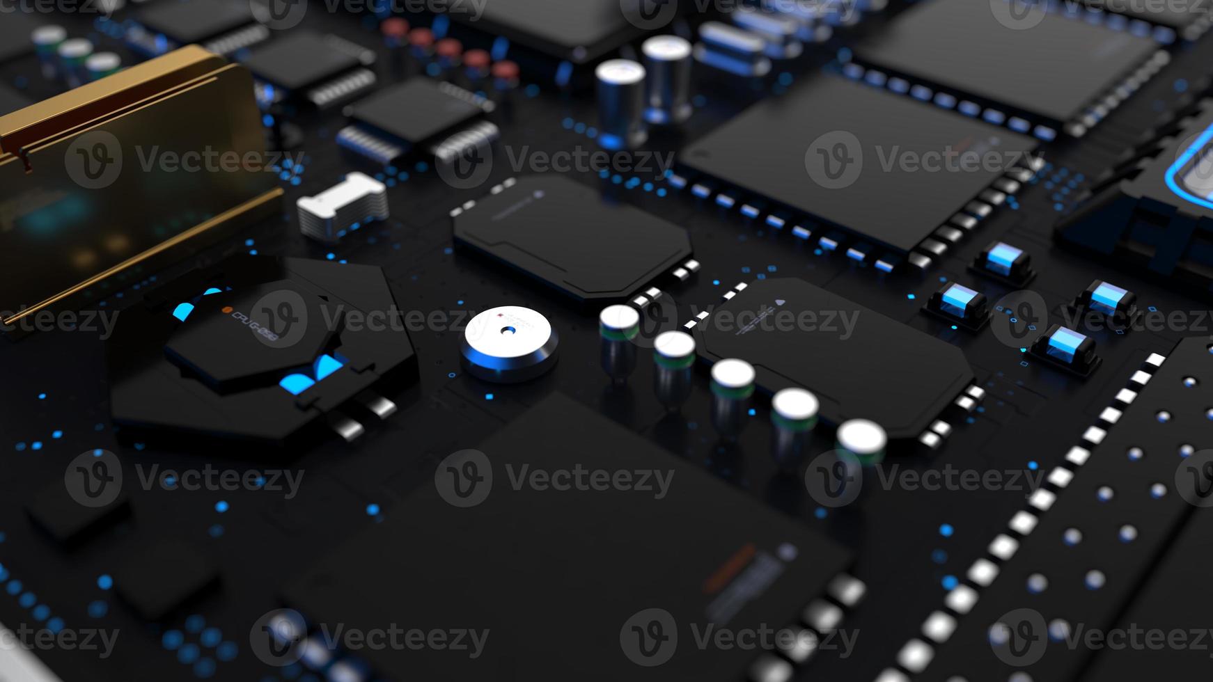 components of computing power on a chip . the concept of next-generation computer technology photo