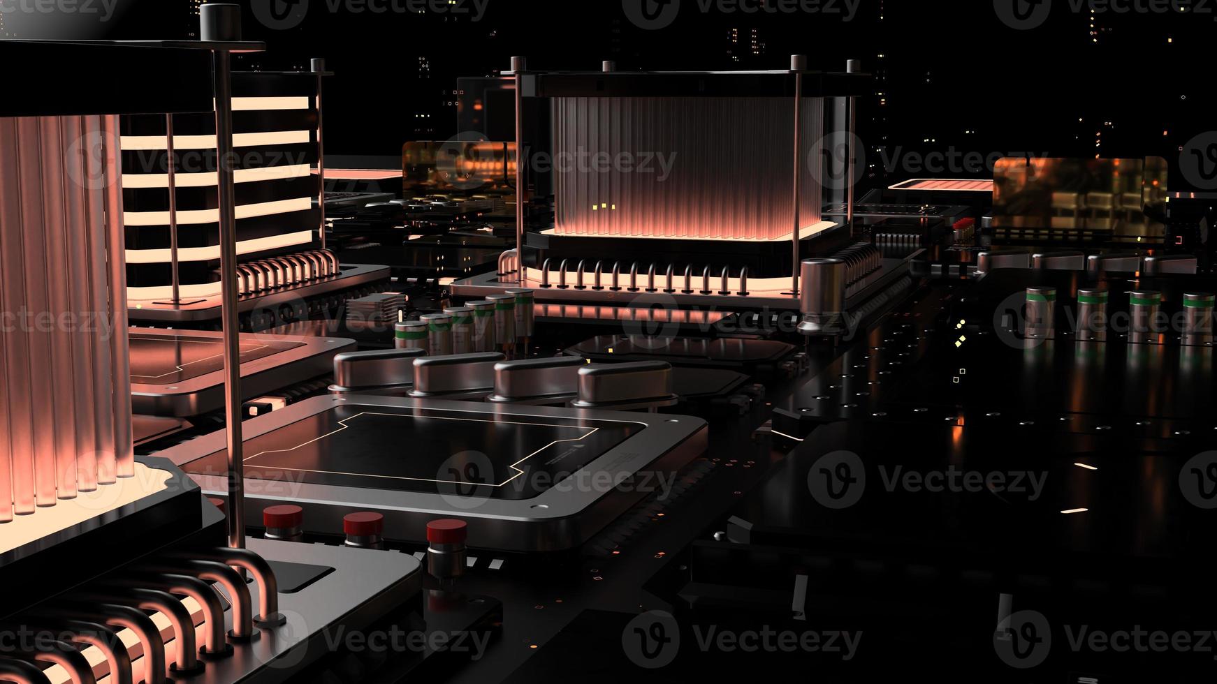components of computing power on a chip . the concept of next-generation computer technology photo