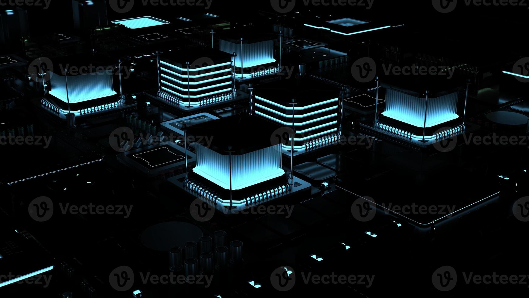 components of computing power on a chip . the concept of next-generation computer technology photo
