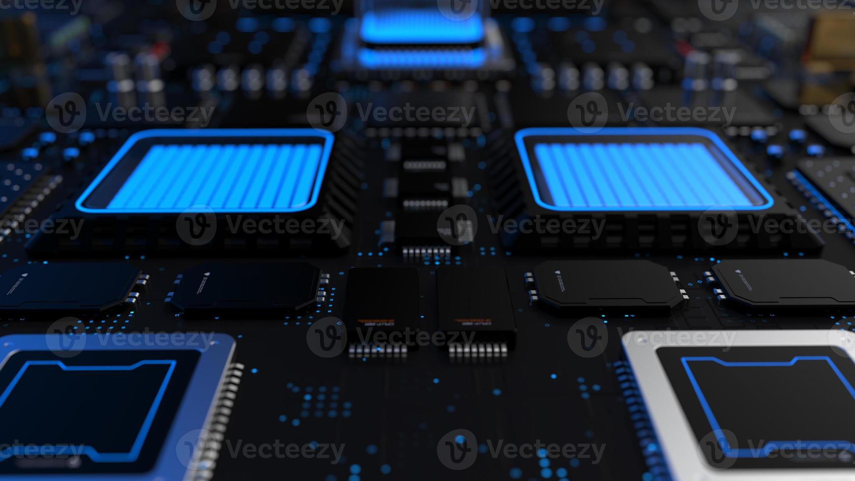 components of computing power on a chip . the concept of next-generation computer technology photo