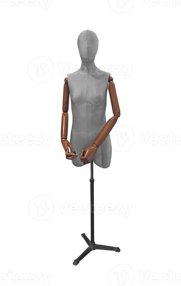 cloth mannequin female mannequin on white background photo