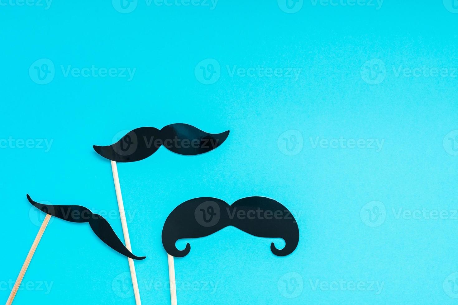 Paper moustaches for men fathers dad concept photo