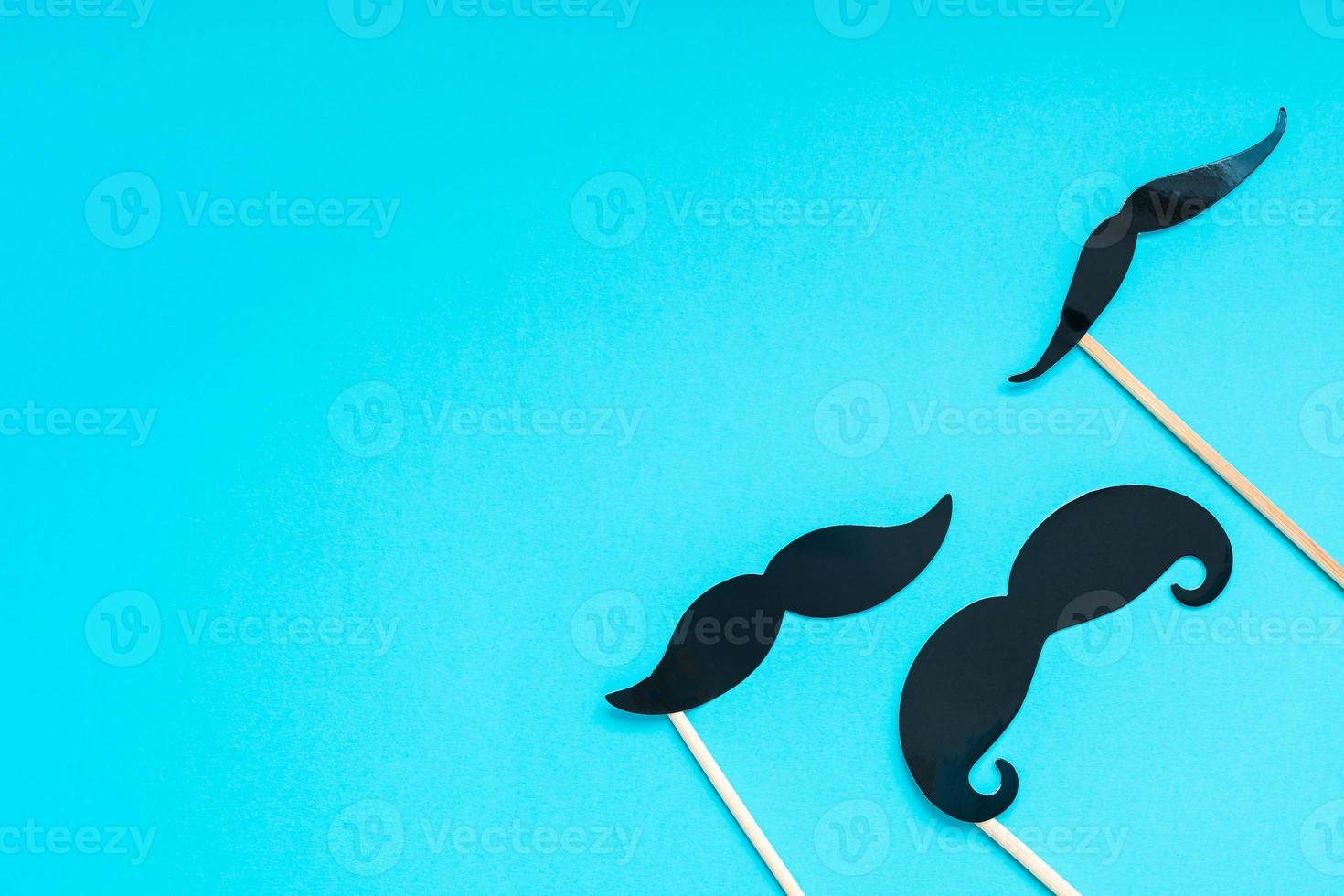 Paper moustaches for men fathers dad concept photo