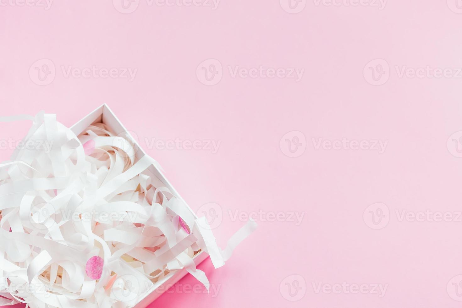 Empty gift box mockup for product demo photo