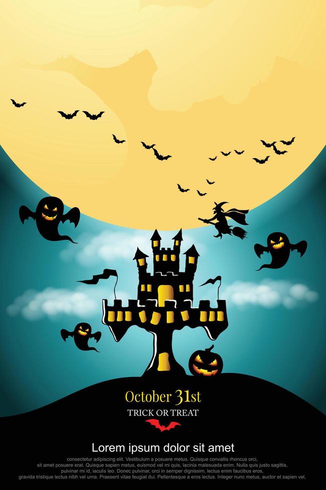 Halloween Invitation. Vector Eps 10