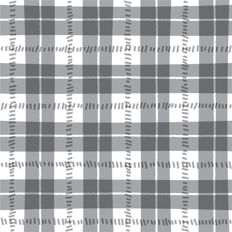 Black White Grey Cute Line Stripe Striped Plaid Checkered Scott Tartan Gingham Bright Color Colorful Summer Cartoon Vector Seamless Pattern Textile Fabric Print Background