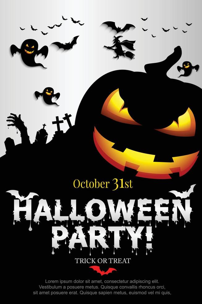 Halloween Invitation. Vector Eps 10