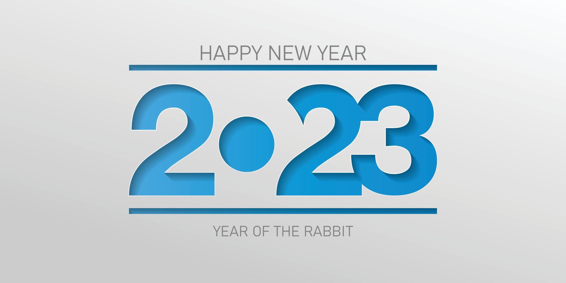 2023 vector on paper cut background. 2023 vector concept. Festive numbers design. Lettering 2023 vector concept EPS 10