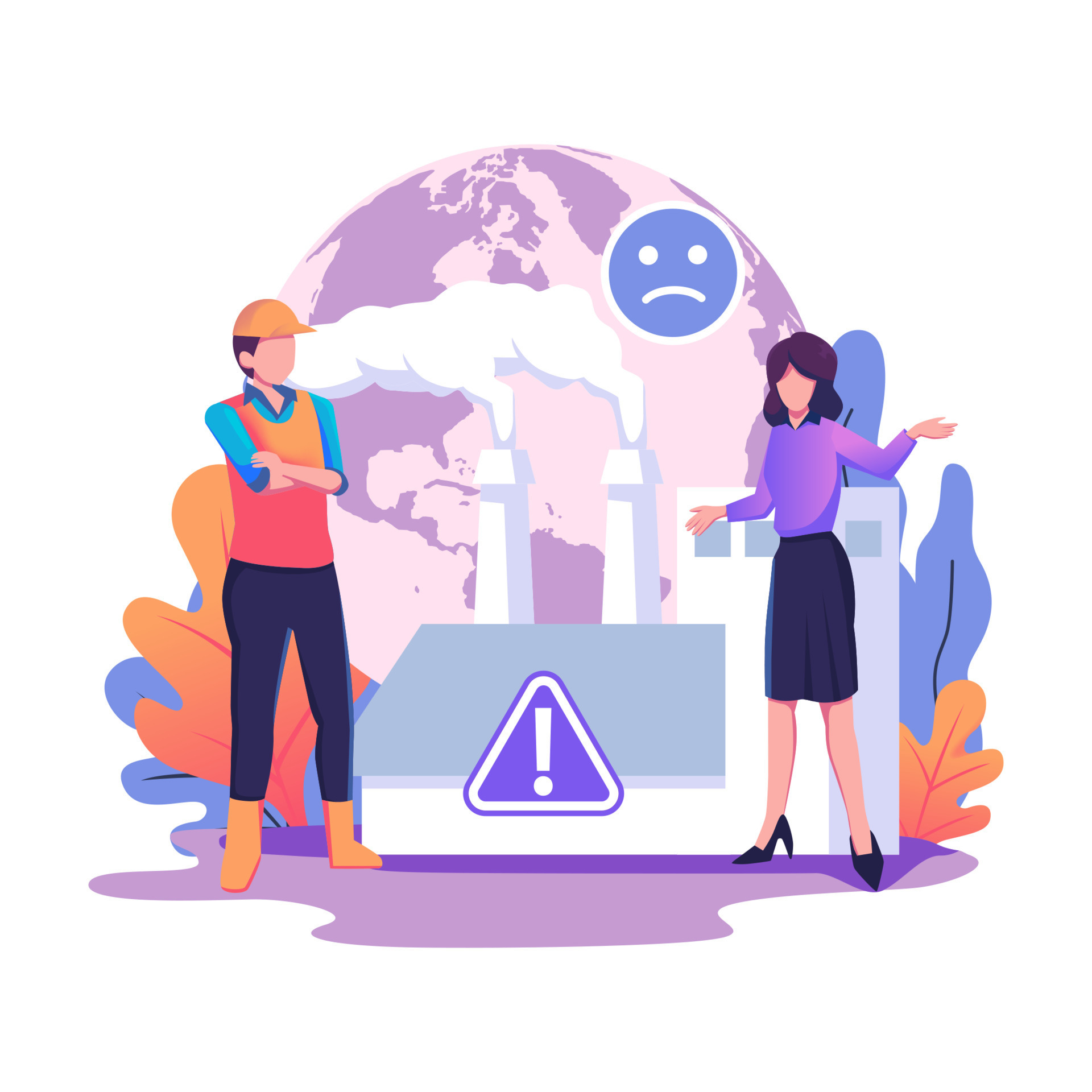 Pollution of the emission of harmful substances into the