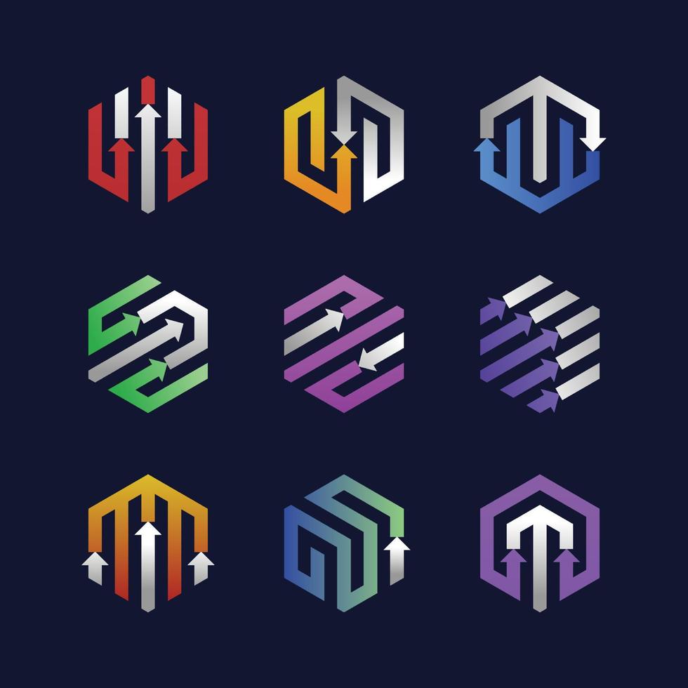 Arrow Icon Concept Set vector