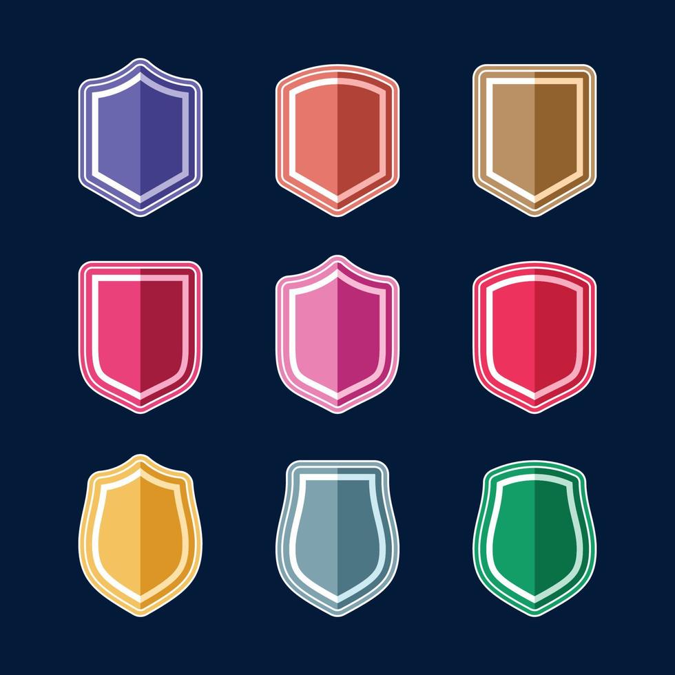 Shield Icon Concept Set vector