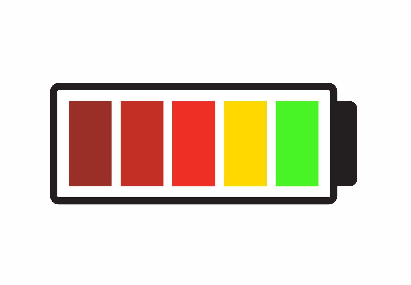 Flat Colorful Full Battery Icon Technology Illustration 11414308 Vector