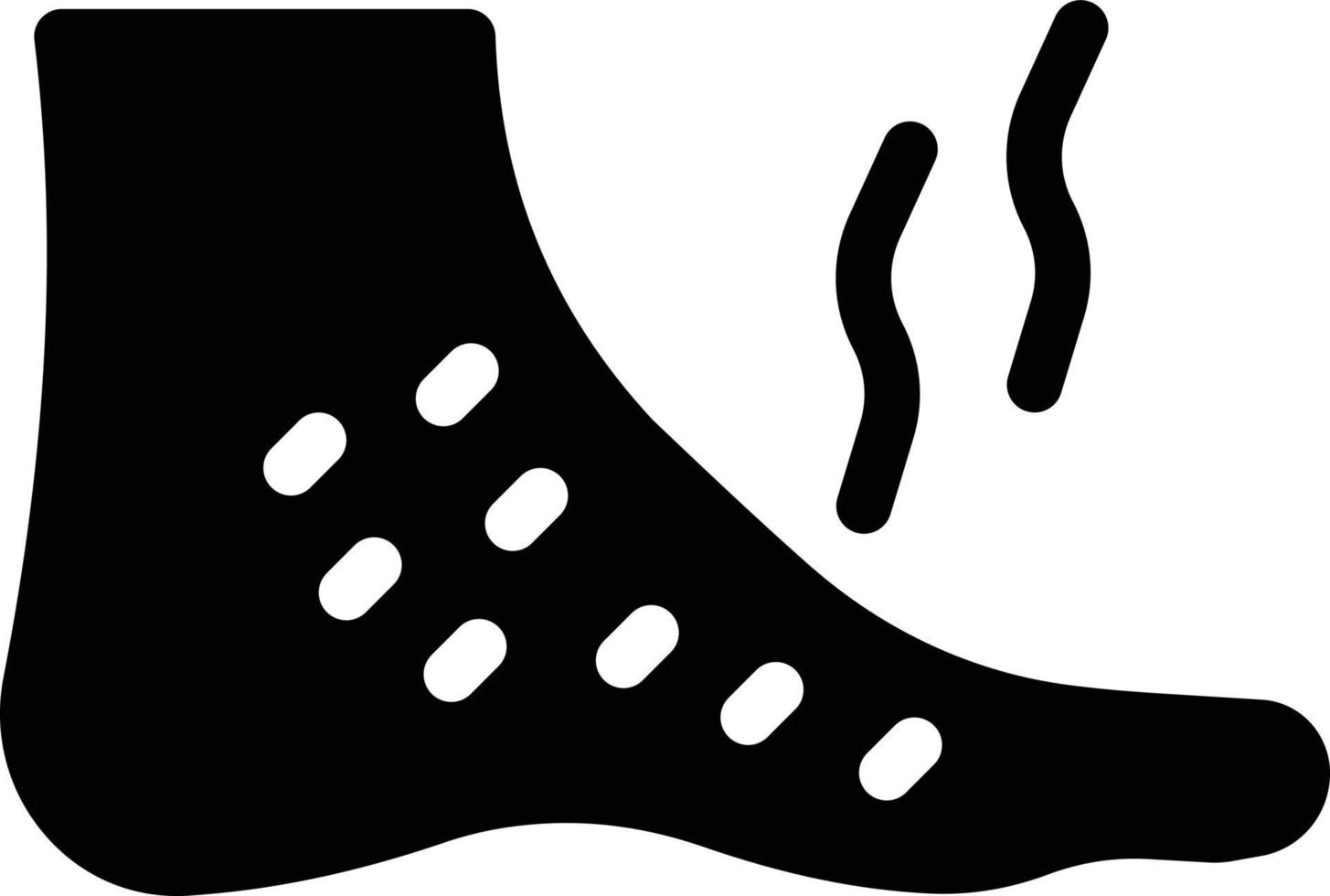 foot allergy vector illustration on a background.Premium quality symbols.vector icons for concept and graphic design.