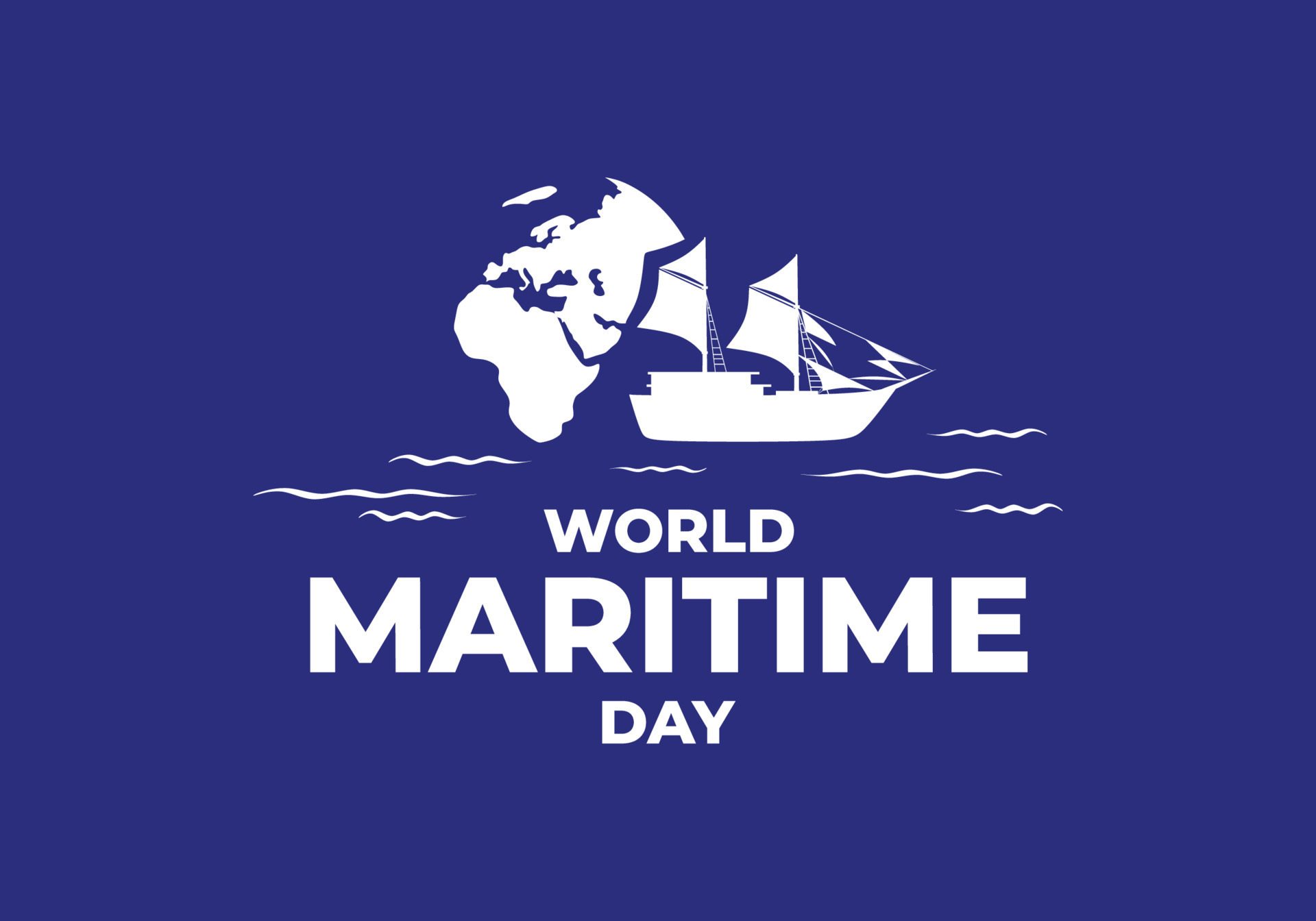 World maritime day background with earth map and big ship. 11414889 ...