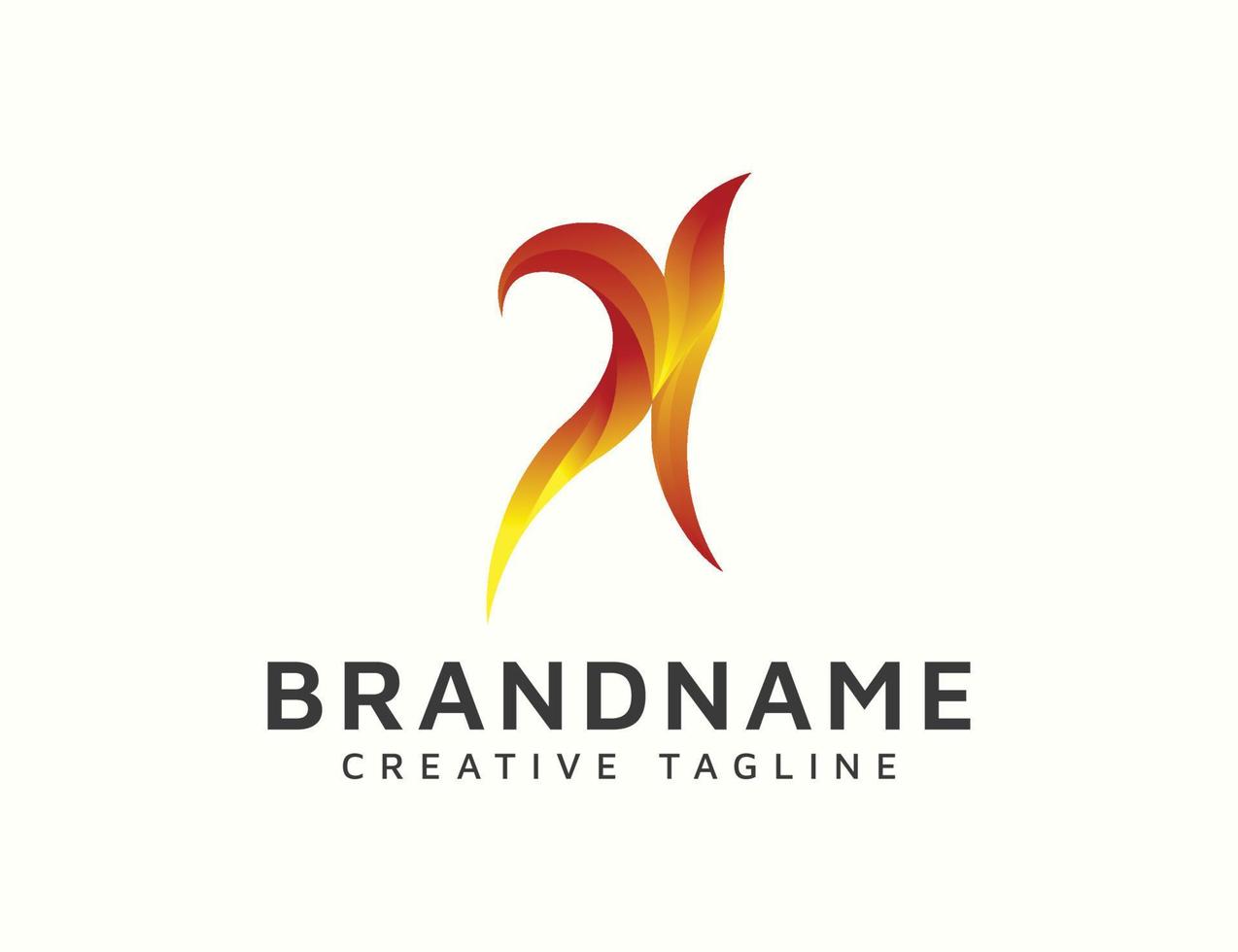 Abstract gradient logo design vector