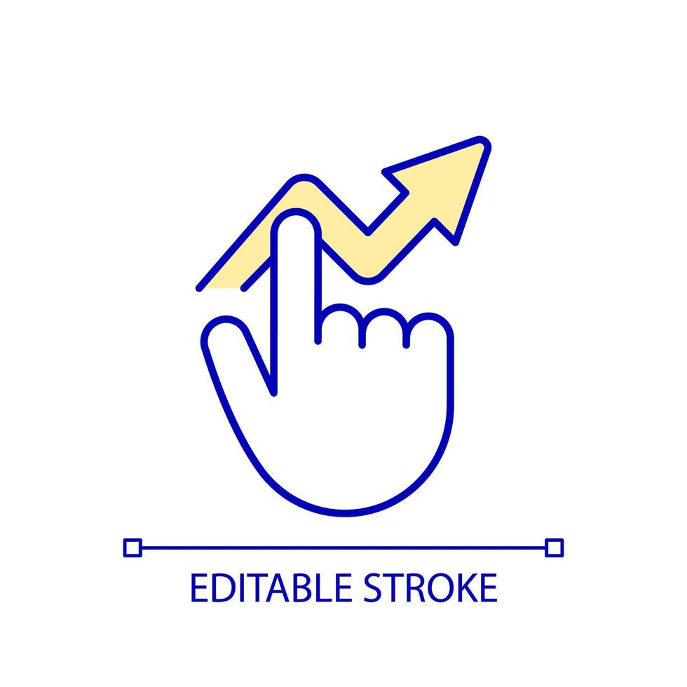 Performance management RGB color icon. Improving employee productivity. Optimizing team dynamics. Isolated vector illustration. Simple filled line drawing. Editable stroke.