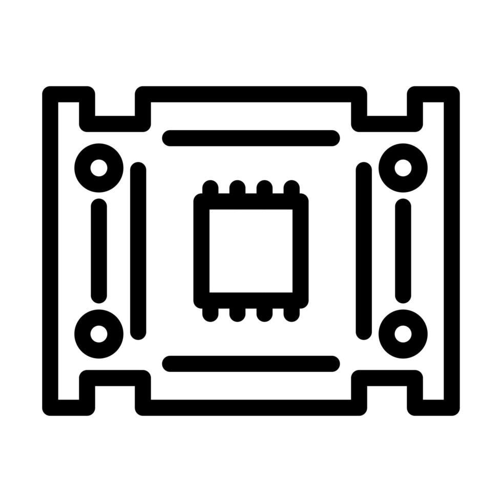 Pcb Board Icon Design vector