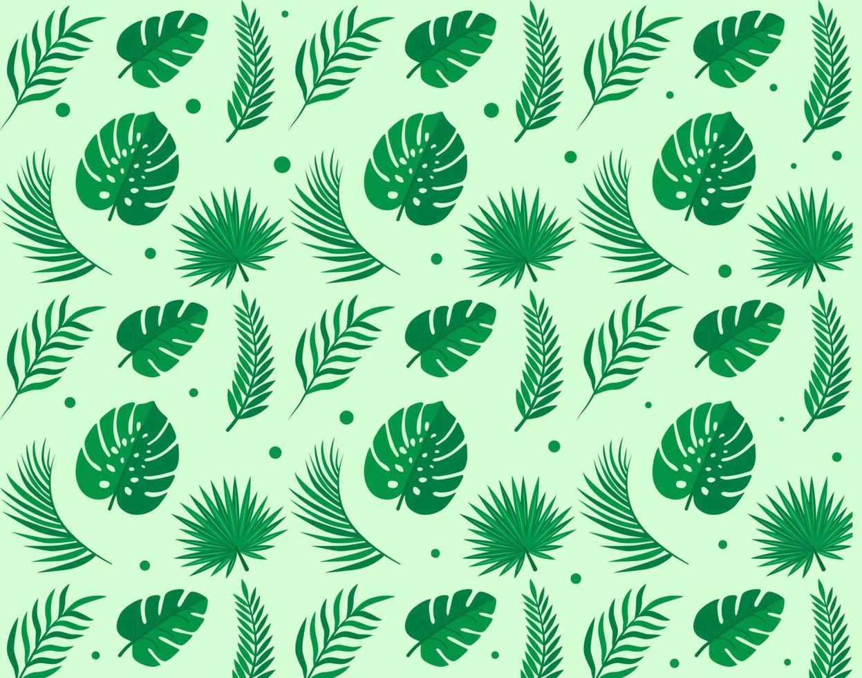 patrón de hojas tropicales. fondo de hojas tropicales verdes vector