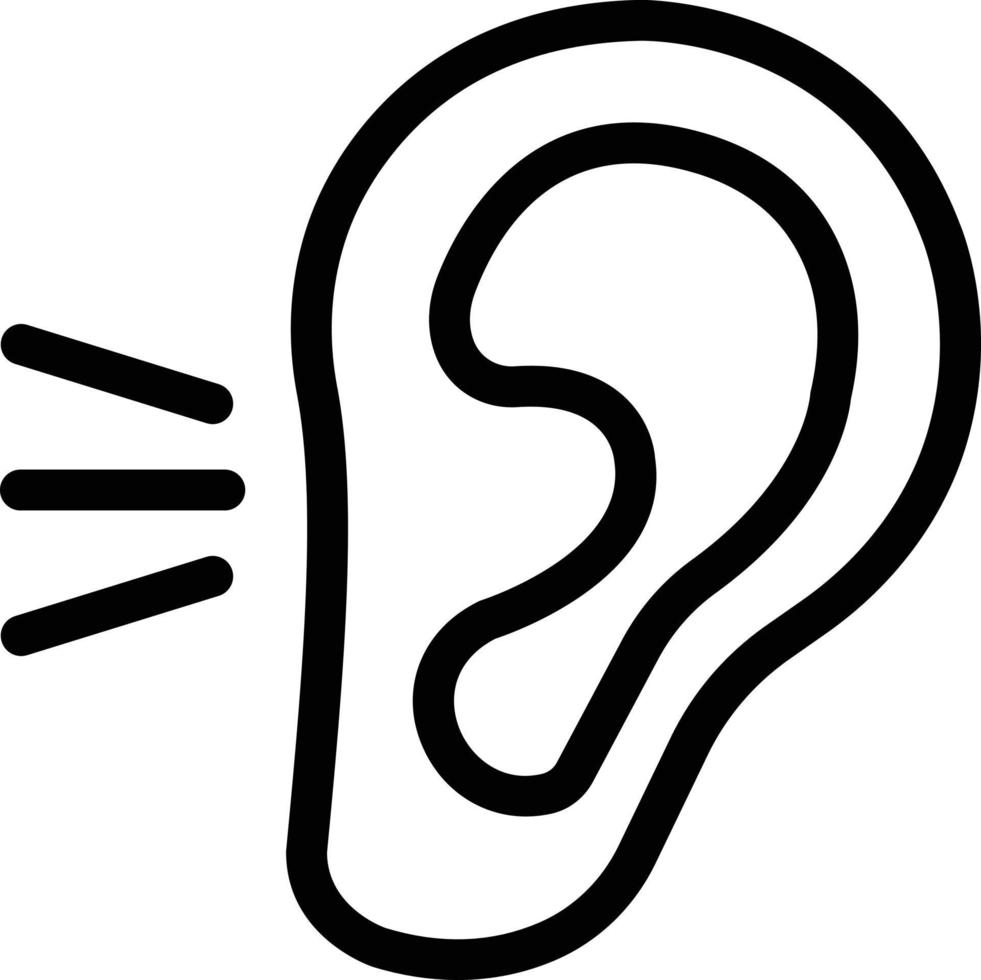 hearing vector illustration on a background.Premium quality symbols.vector icons for concept and graphic design.