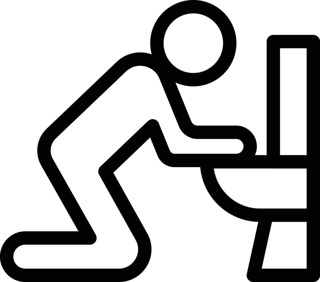 vomiting vector illustration on a background.Premium quality symbols.vector icons for concept and graphic design.