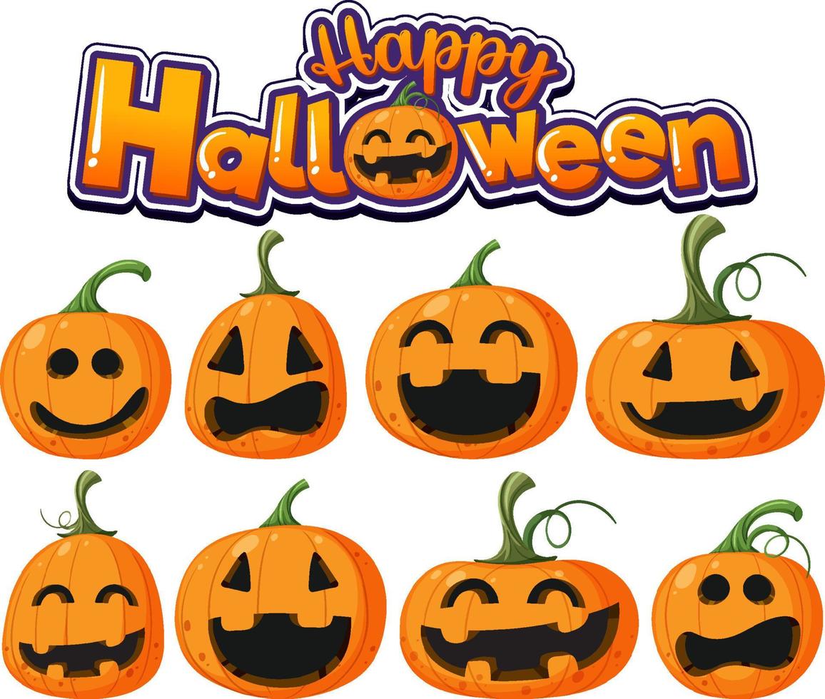 Halloween pumpkin or jack o lantern vector