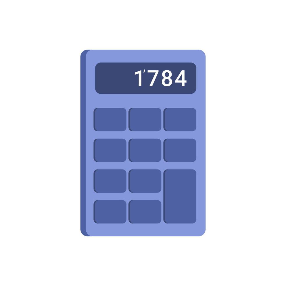 Calculator icon isolated on white background vector