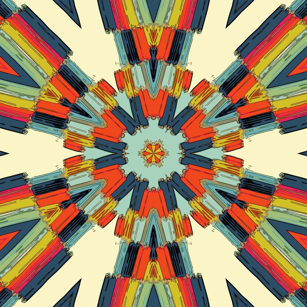 Abstract kaleidoscope background. Beautiful kaleidoscope seamless pattern. Multicolor mosaic texture. Seamless kaleidoscope texture. Unique kaleidoscope design vector
