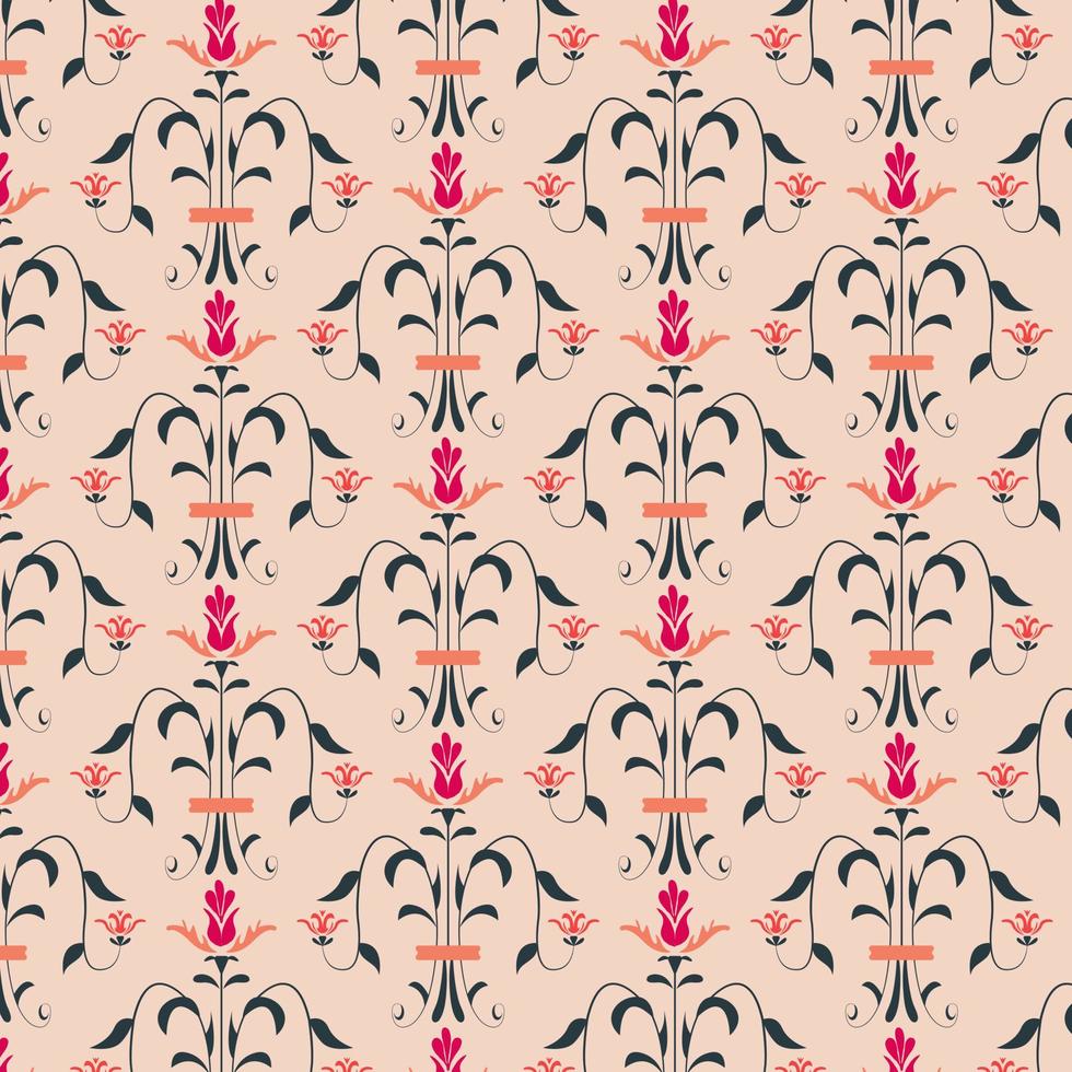 Vintage Victorianera floral seamless pattern 11417522 Vector Art at