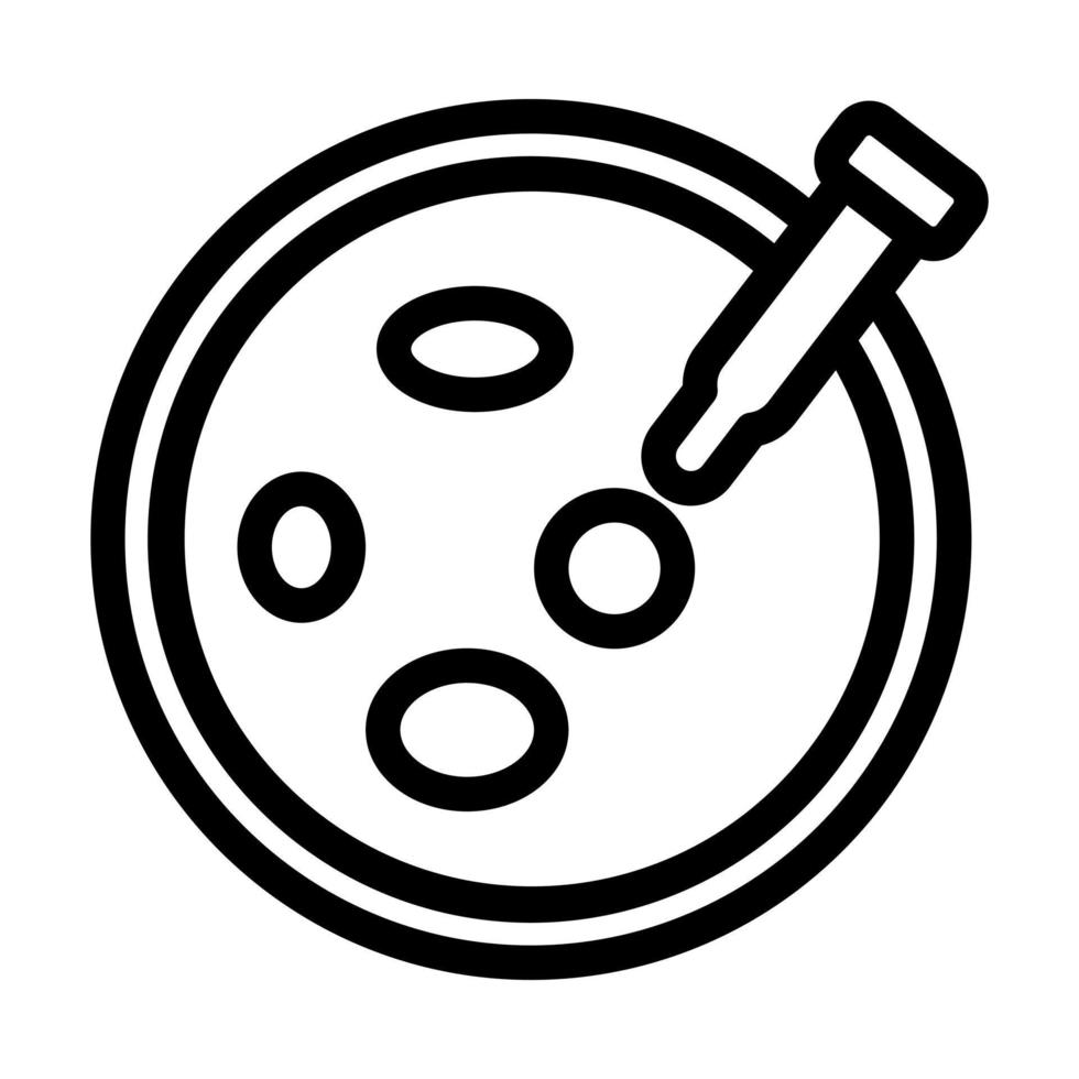 Petri Dish Icon Design vector