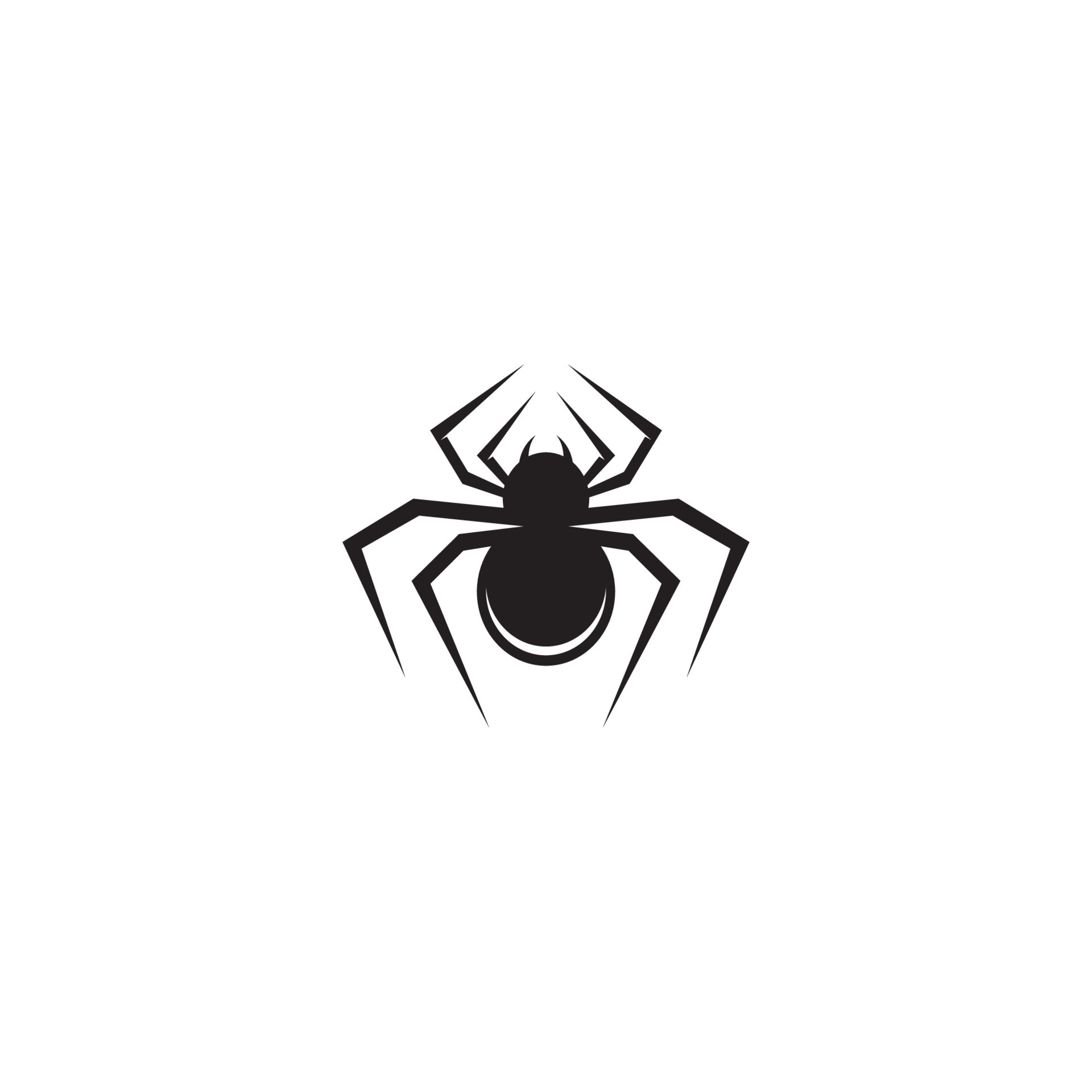 black-spider-logo-template-vector-illustration-icon-11418099-vector-art