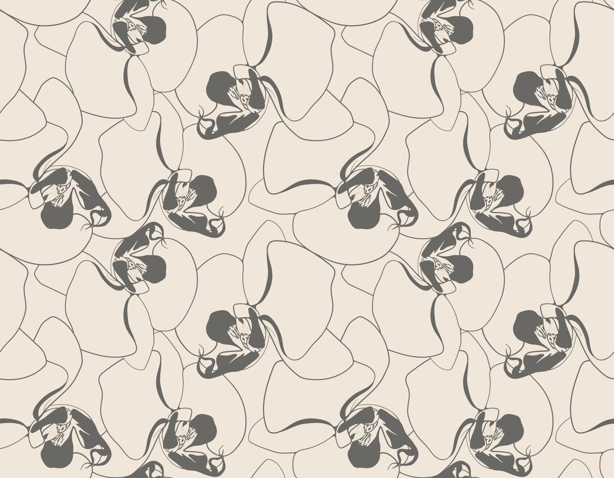 Floral seamless pattern design for fabric or wallpaper print. Flower vector textile decoration. Nature background.