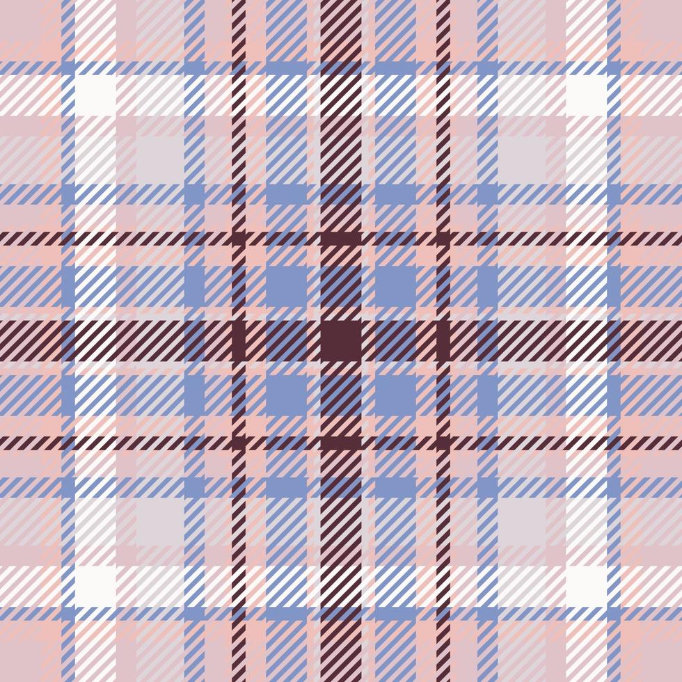 Plaid check pattern in pink. Seamless fabric texture. Tartan textile print. vector