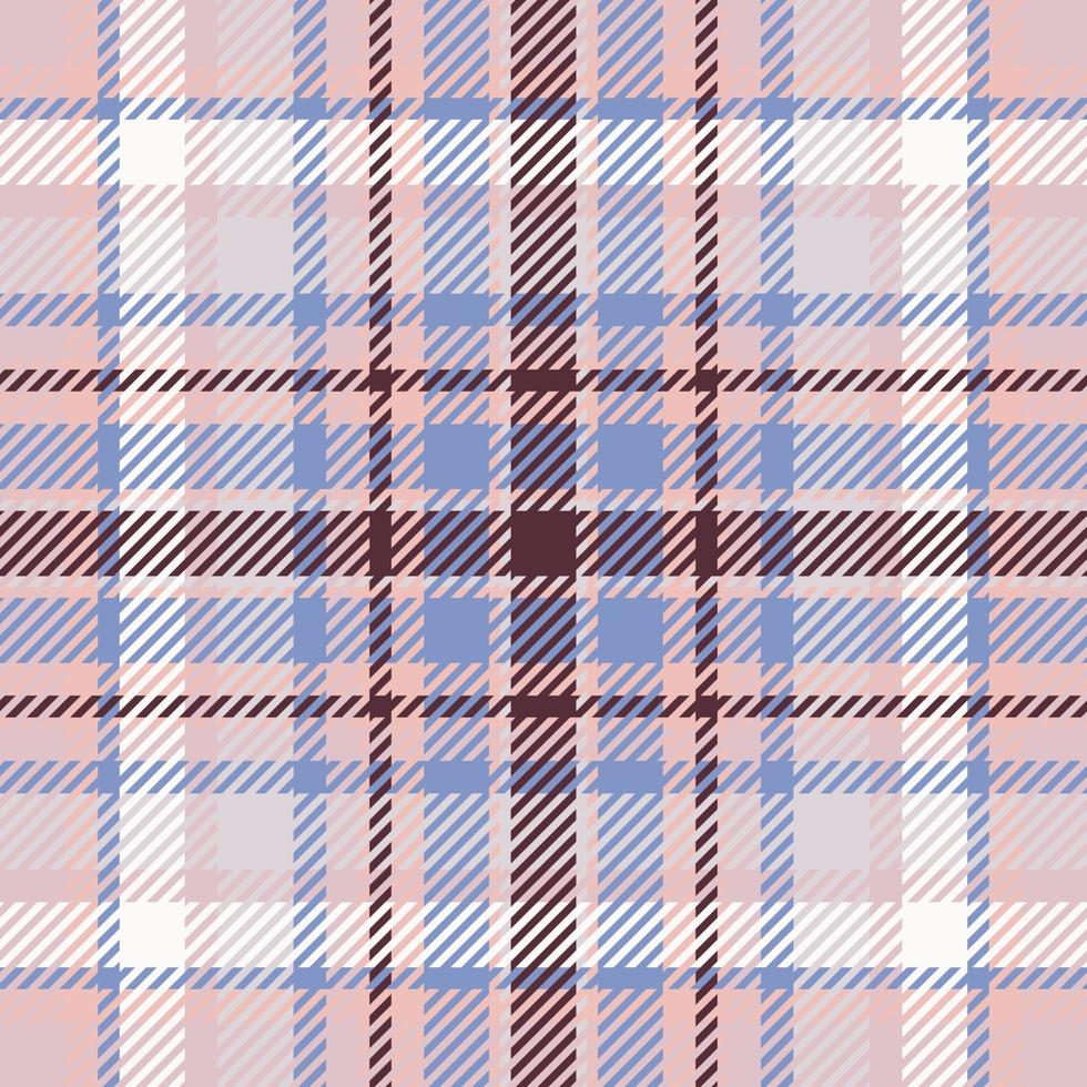 Plaid check pattern in pink. Seamless fabric texture. Tartan textile print. vector