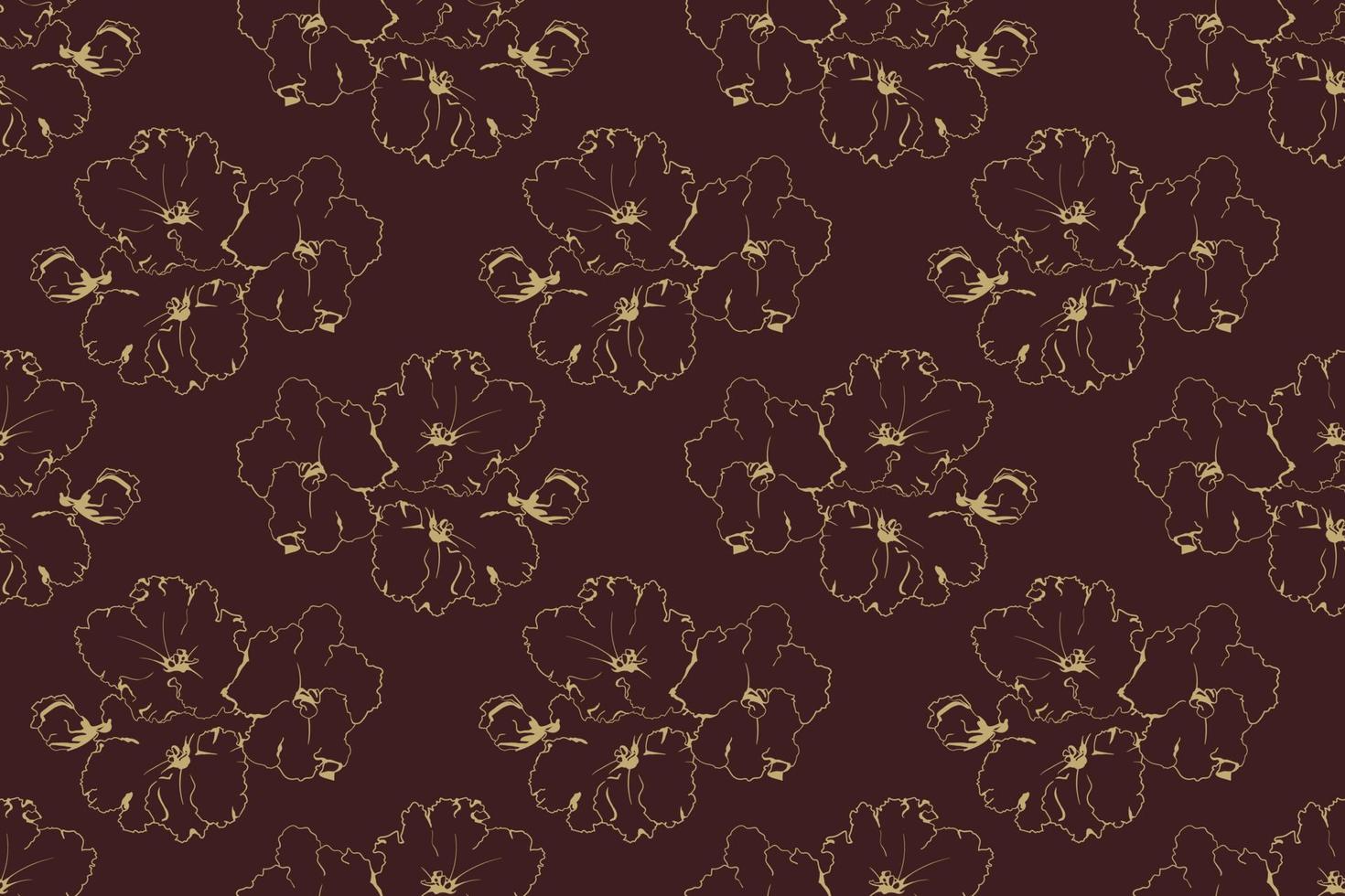 Floral seamless pattern of fabric design. Flower background print texture. vector