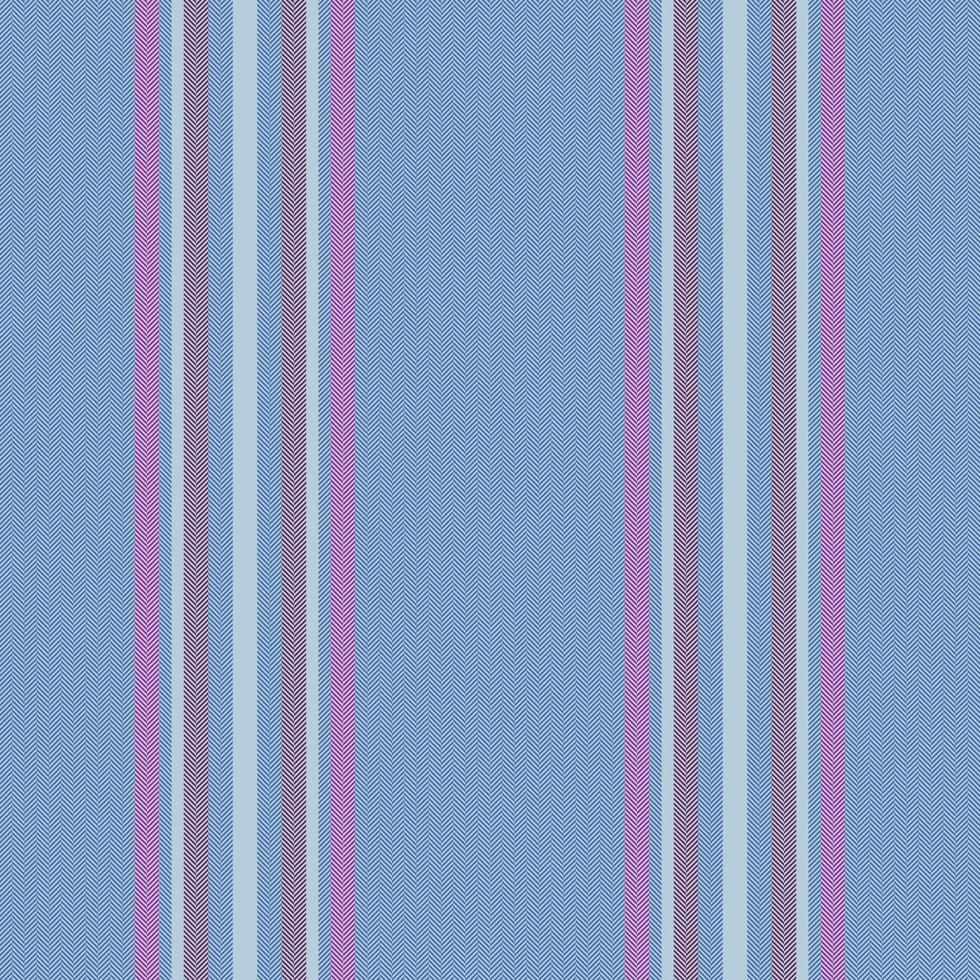 Vertical lines stripe pattern in blue. Vector stripes background fabric texture. Geometric striped line seamless abstract design.