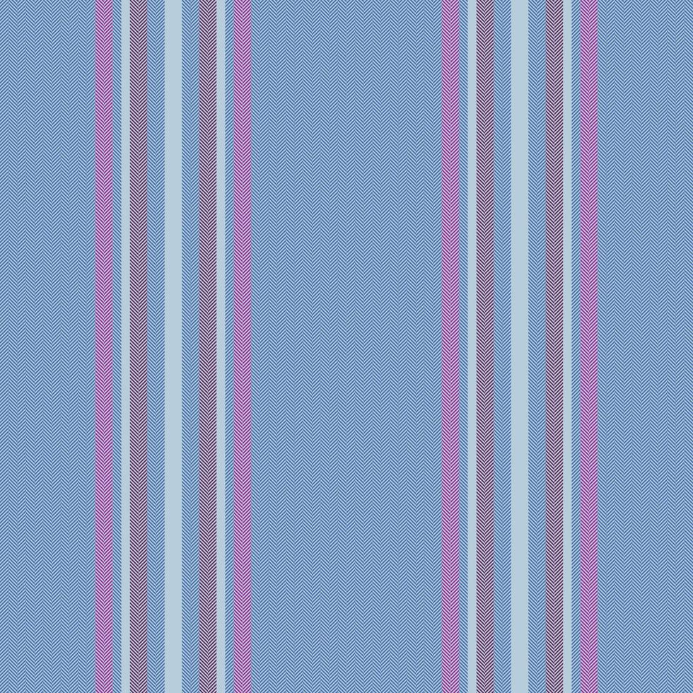 Vertical lines stripe pattern in blue. Vector stripes background fabric texture. Geometric striped line seamless abstract design.