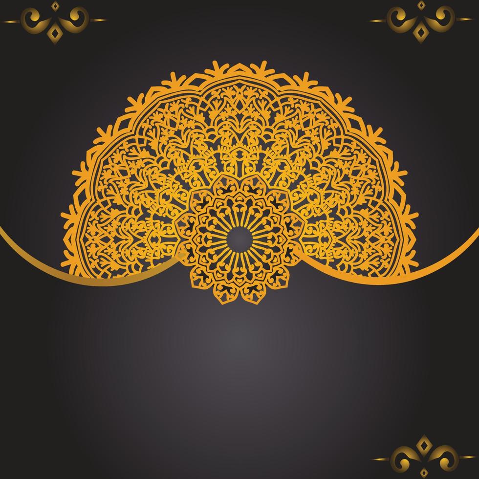 Luxury ornamental mandala design background template vector