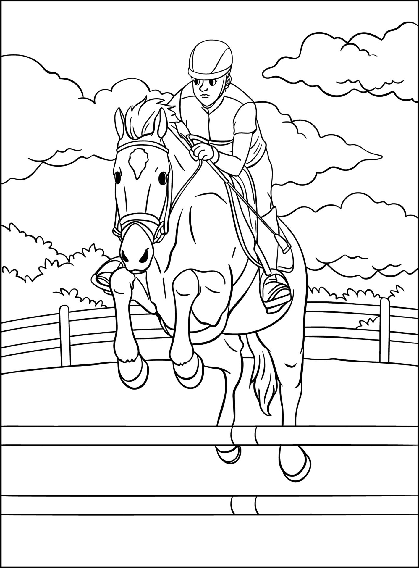 Show Jumping Coloring Page For Kids 11418457 Vector Art At Vecteezy show-jumping-coloring-page-for-kids-11418457-vector-art-at-vecteezy