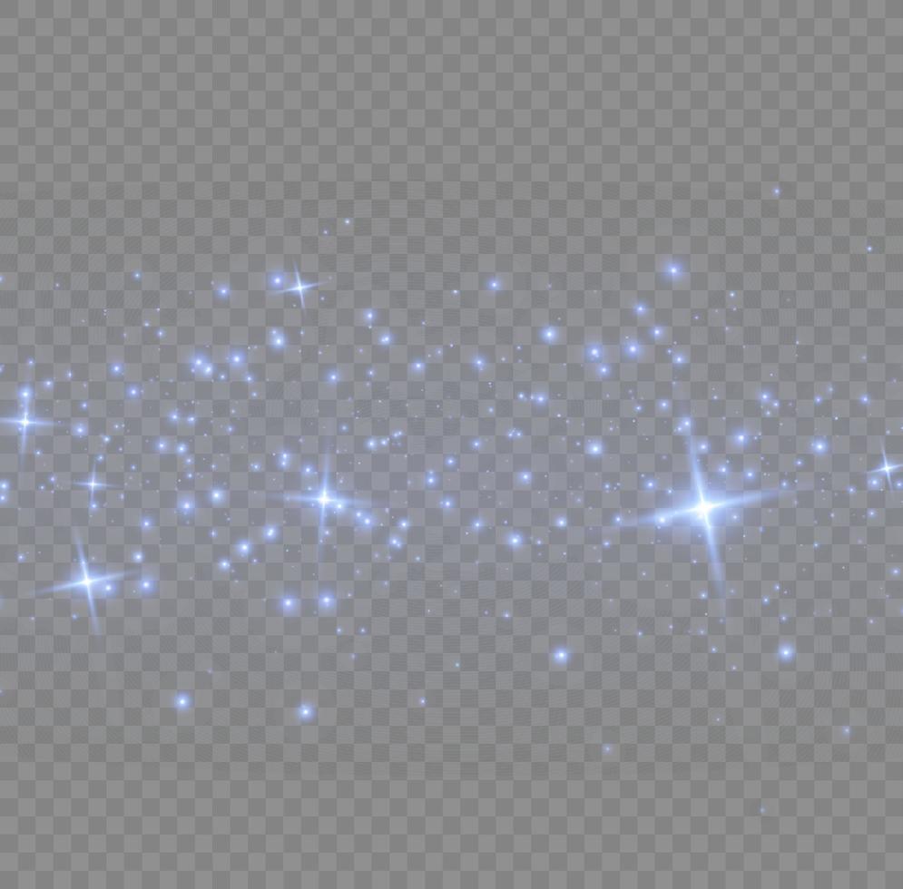 efecto de luz especial de brillo de chispas azules. destellos vectoriales. polvo abstracto de navidad. efecto de partículas de polvo mágico brillante. textura brillante. chispas de polvo de estrellas vector