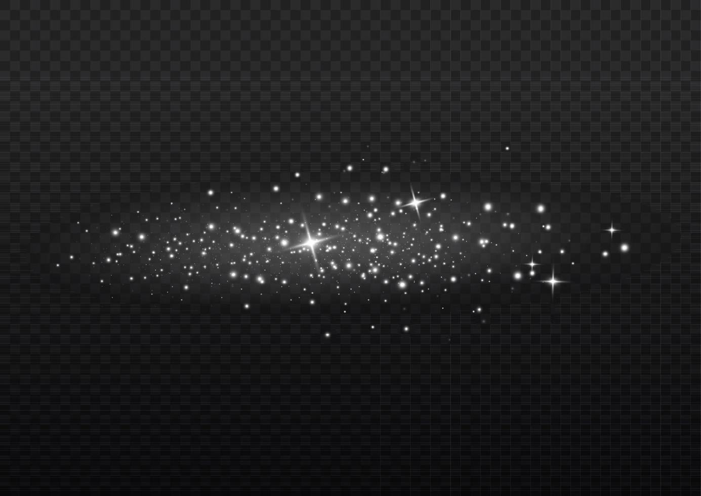 White sparks shine light effect. white dust. Vector sparkles. Christmas abstract. Shiny fairytale dust particles.