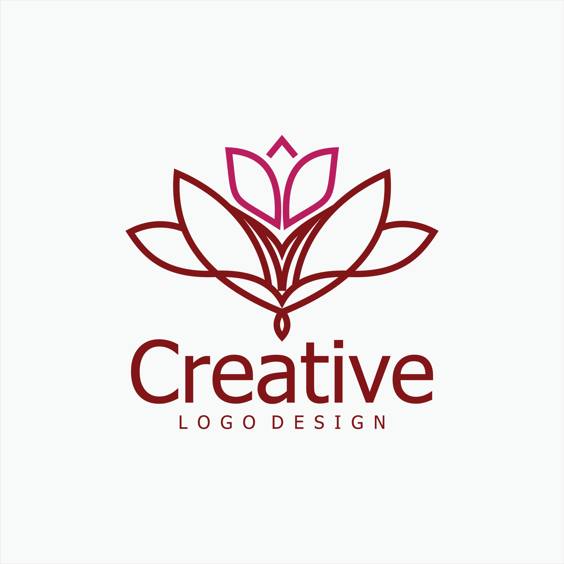 Abstract Flower Illustration Logo Simple Modern Design Vector 11418712 Abstract Flower Illustration Logo Simple Modern Design Vector 11418712