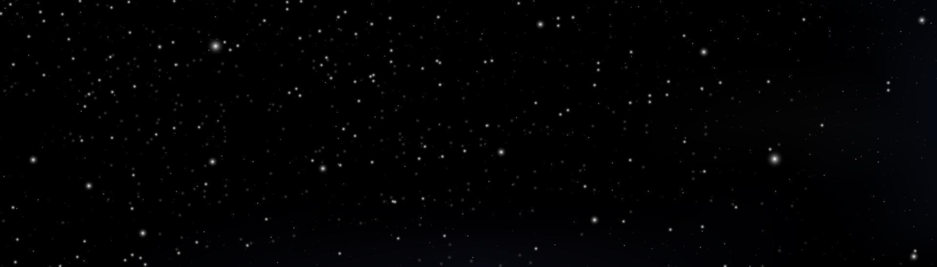 Night shining starry sky, blue space background with stars, space. beautiful night sky. vector