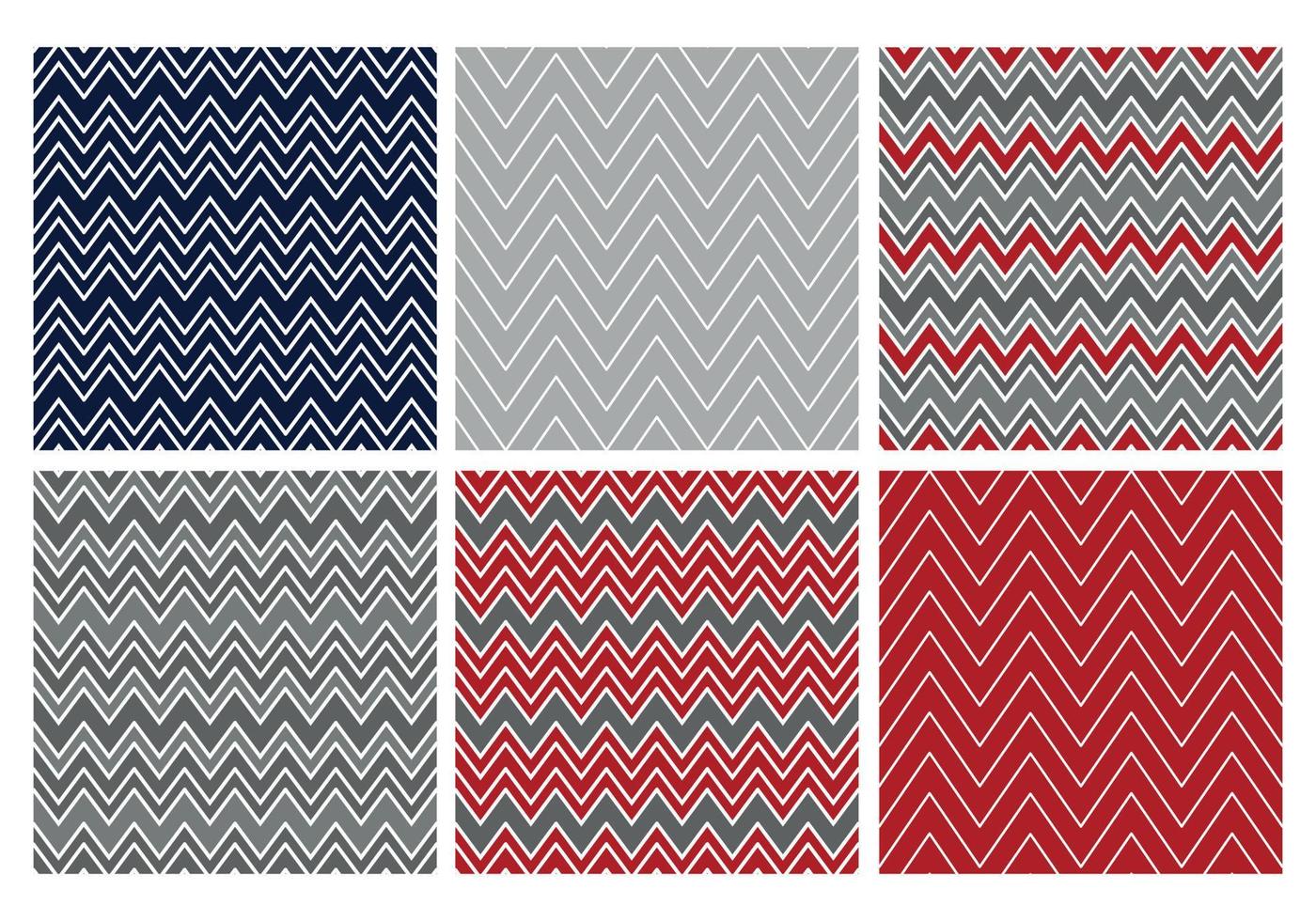 Christmas Chevron patterns vector