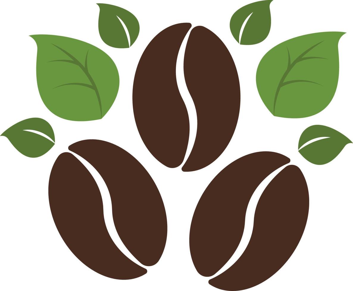coffee bean flat design vector concept