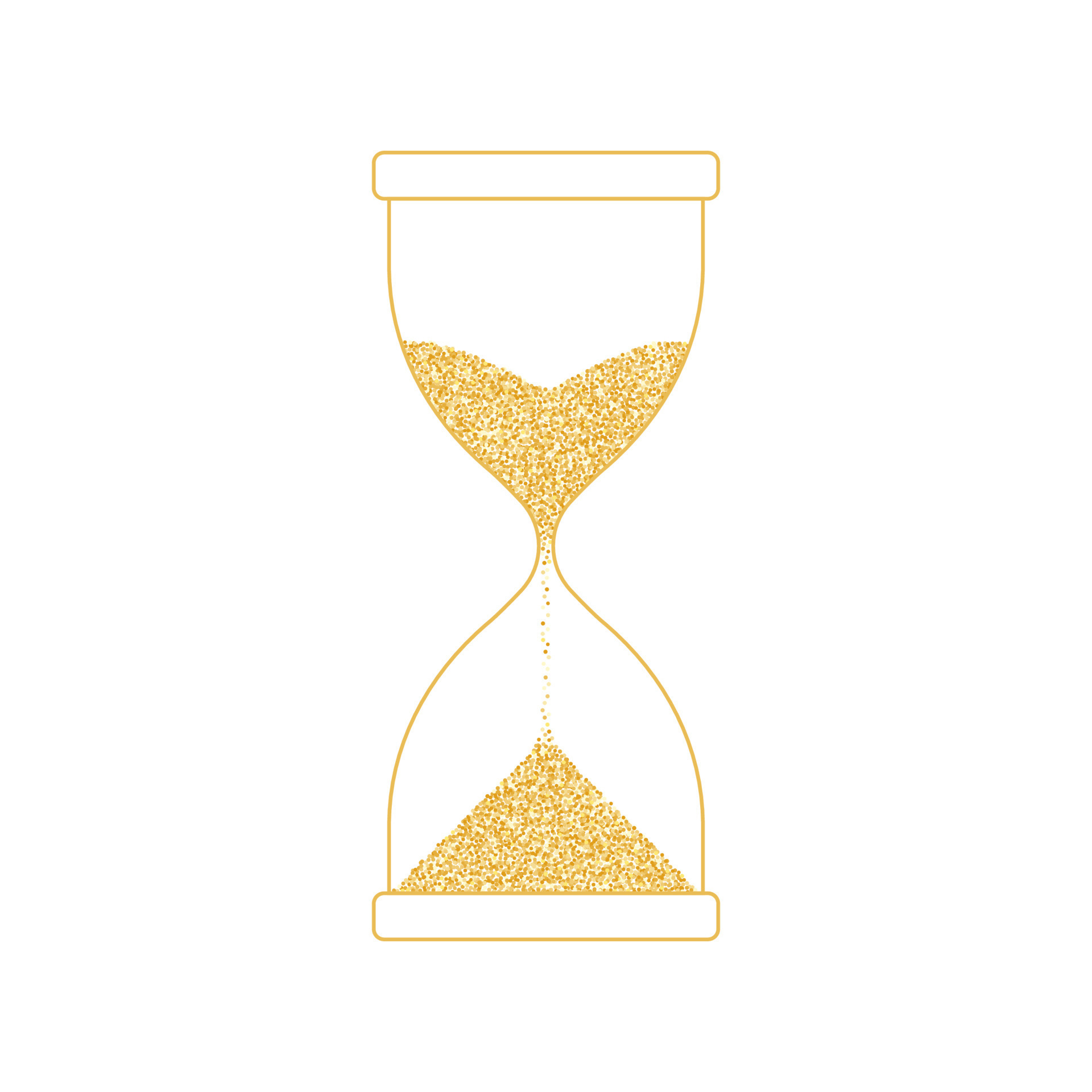 Gold hourglass sale