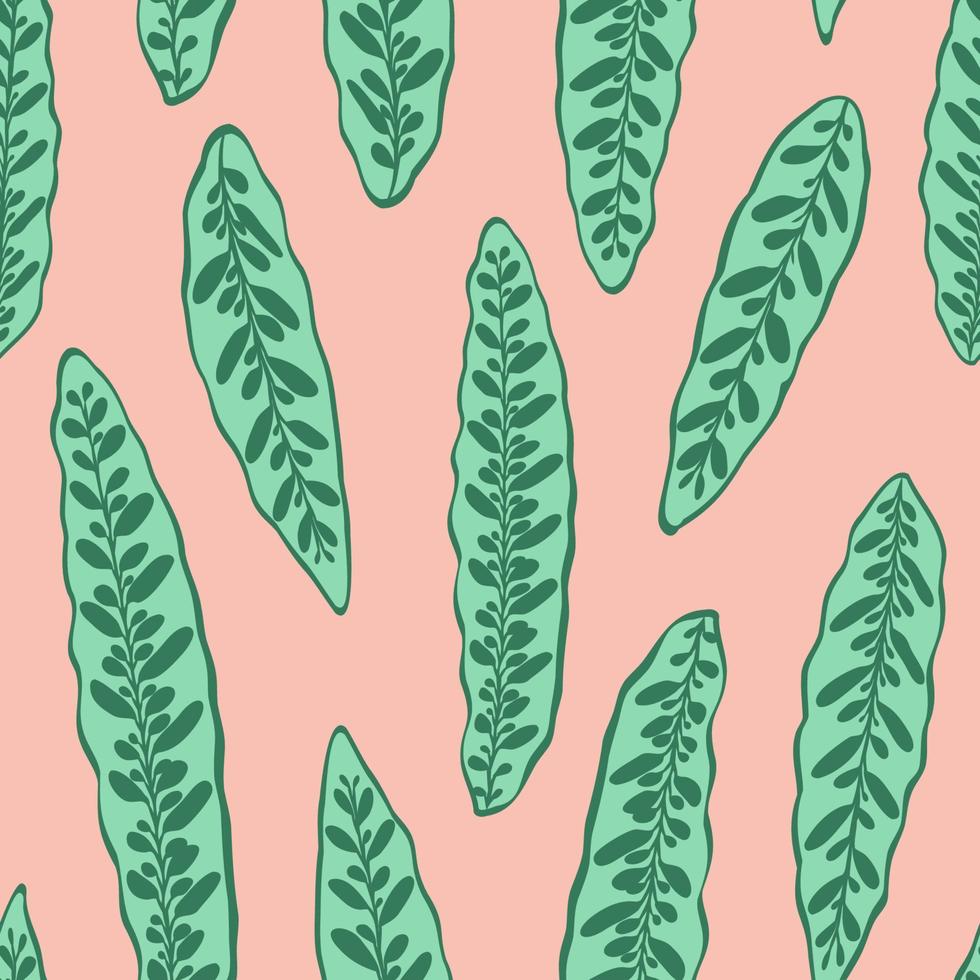 calathea lancifolia deja un patrón sin costuras fondo de hoja de planta tropical, hojas verdes manchadas puntos exóticos plantilla orgánica botánica diseño de verano para la ilustración de vector textil de tela de cubierta