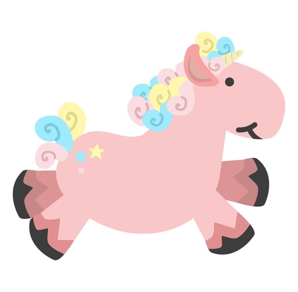 Cute unicorn illustration vector icon
