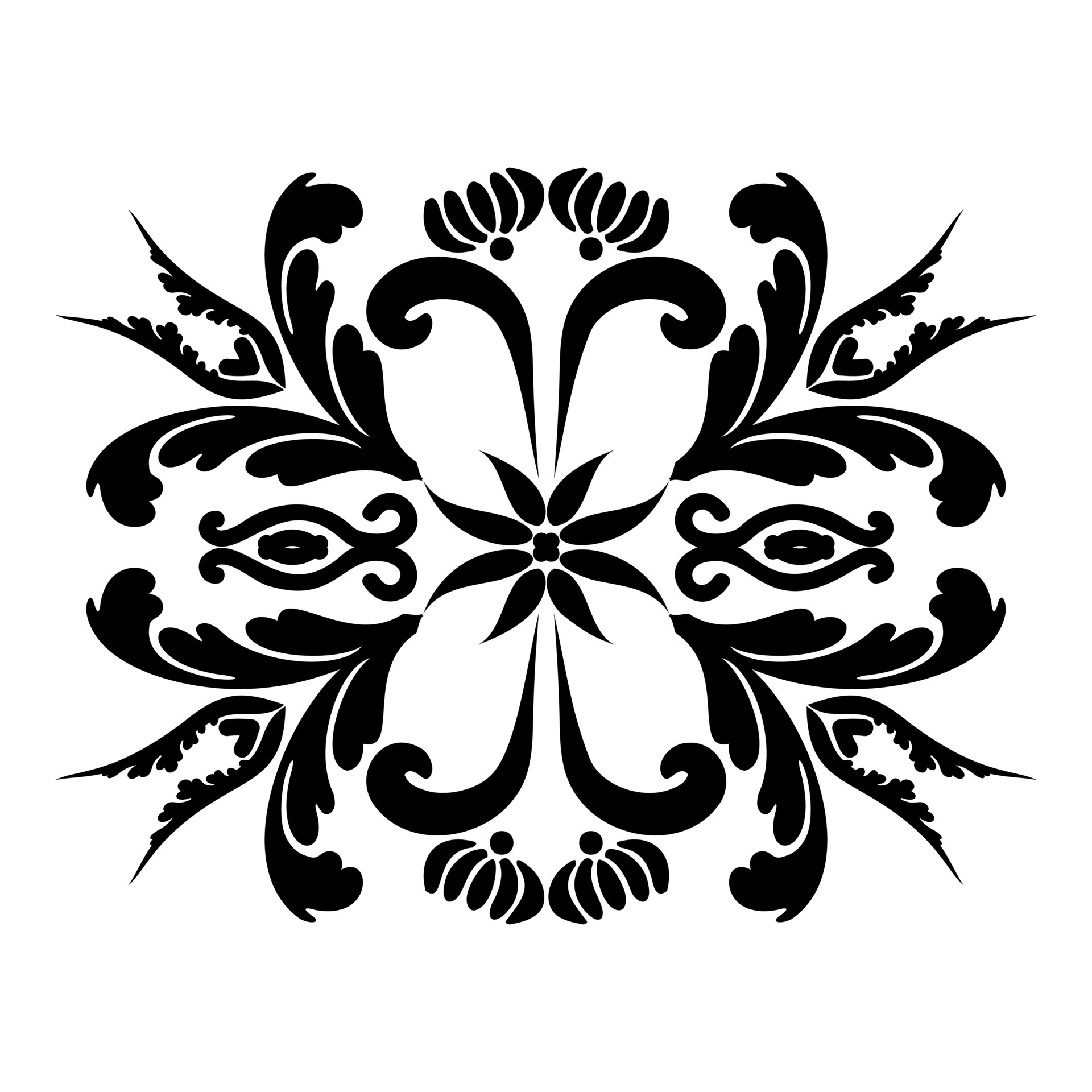 Mehndi pattern.Reusable floral painting stencils. For the design of