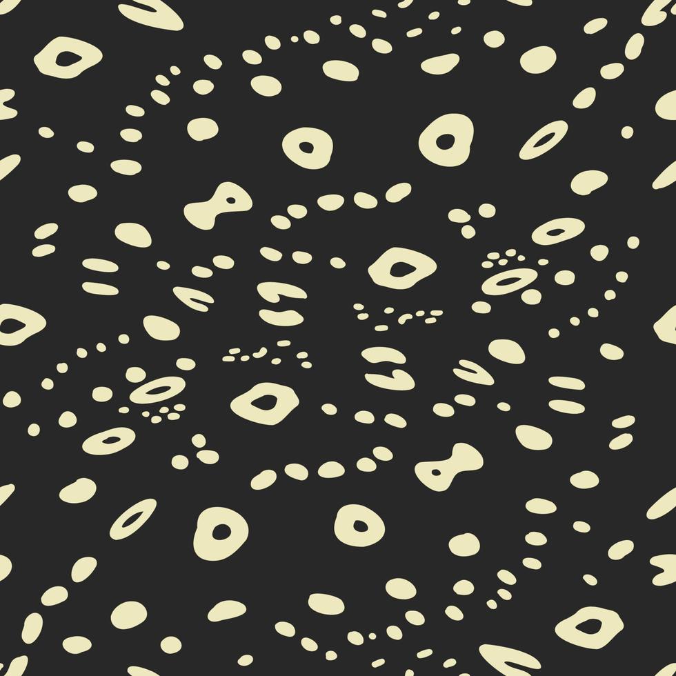 patrón sin costuras de piel de pez águila manchada, puntos de impresión animal fondo abstracto curvo para plantillas de papel de envoltura de cubierta textil. ilustración vectorial vector